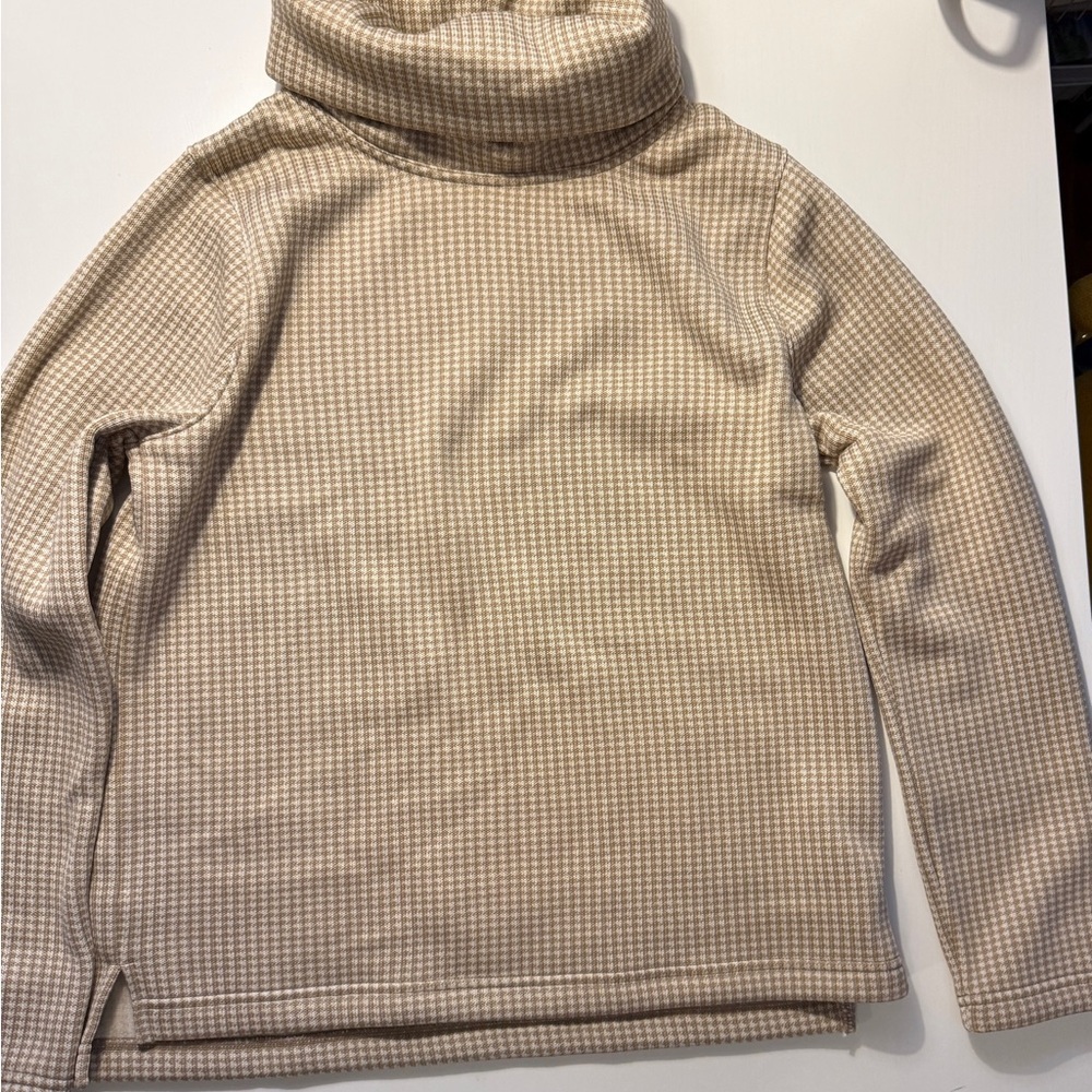 NWT J.Crew Funnel-Neck Knit Top – Sandstone -Size Large - Picture 2 of 5
